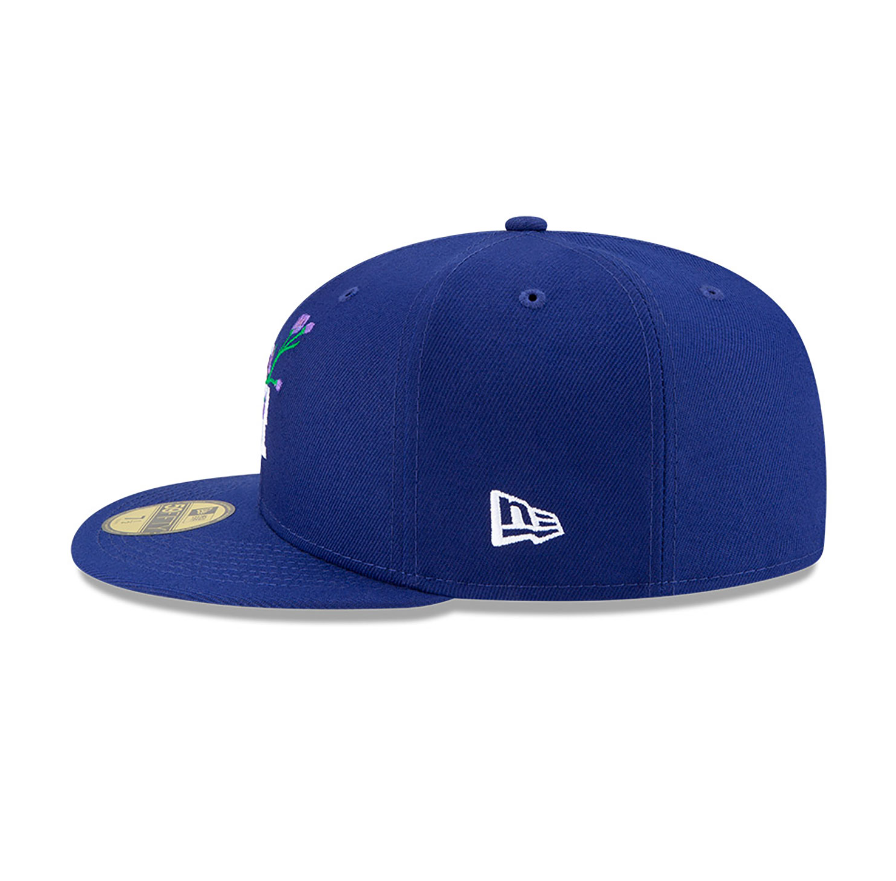 Toronto Blue Jays Royal Side Patch Bloom 59FIFTY Fitted Hat