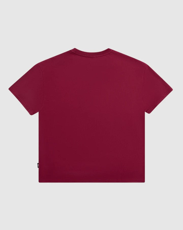 Denote Box Fit Tee Blood Red – George and Olive