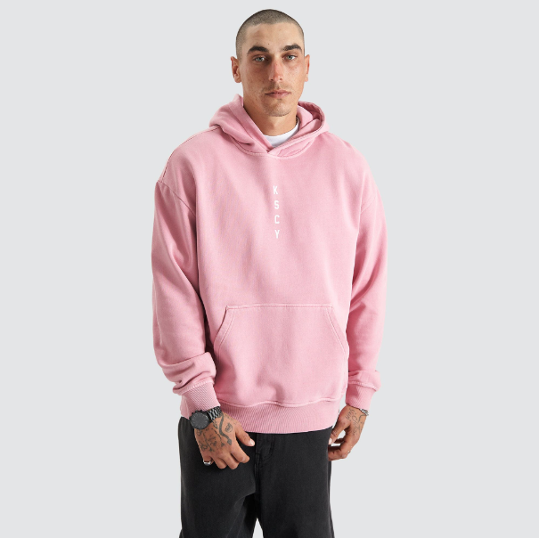 Salmon pink hoodie mens on sale