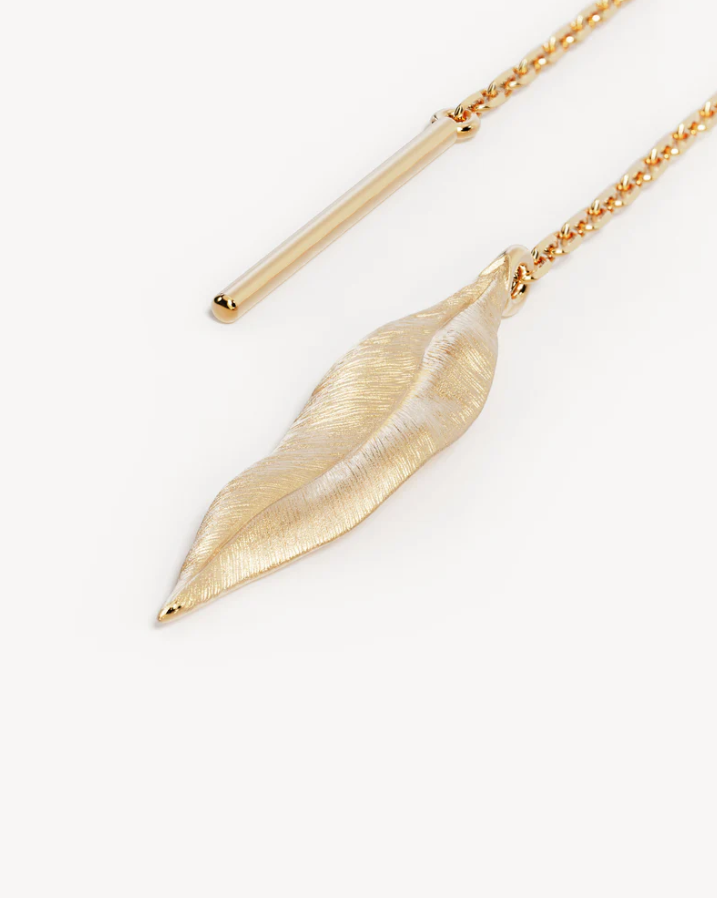 Awaken Thread Earrings Gold – George and Olive